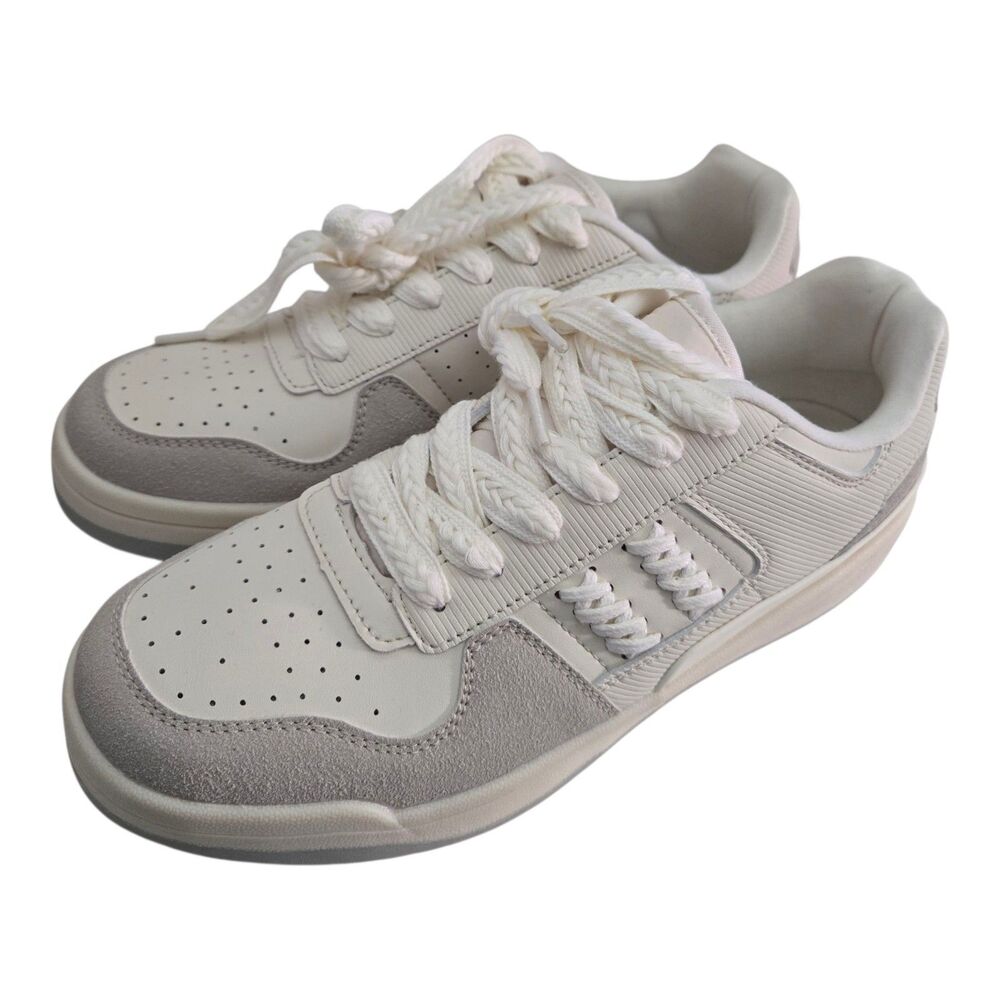 Steve Madden Sneakers Womens Size 11M Dignity Off White Gray Casual Comfort NEW